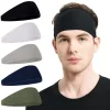 Moisture Absorbing Workout Headbands for Men Non Slip Quick-Dry Stretchy Sweatband Elastic Comfortable Men‘s Sports Hairband
