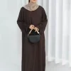 eid robe islamique modeste pour femmes abaya à lacets manches maroc décontracté ramadan robes prière caftan dubaï robe longue musulmane