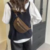femme taille sac 2025 hiver faux daim poitrine pack rue tendance fanny pack simple ceinture sac concepteur femme épaule sac à bandoulière