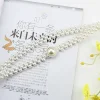 ceinture fine en cuir simulé perle pour femme, taille élastique, décoration de jupe habillée, cadeaux de mode pour filles, environnement, nouvelle mode