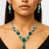 ensembles de bijoux de mariée en forme de goutte d'eau brillante, réglables, ensembles de bijoux exquis, charme doux esthétique