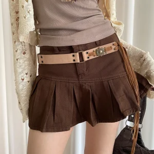 Ceinture marron bohème pour femmes, accessoire de mode pour jupes et jeans, ceinture nouée en cuir, Style ethnique rétro, cuir PU