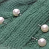 Épingles de sûreté pour pull et châle pour femme, broches en perles, clip pour cardigan, bricolage pour chemises et robes, 4 pièces