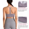soutien gorge de sport sexy respirant anti transpiration haut de fitness femmes soutien gorge de yoga sans couture antichoc haut court push up soutien gorge de sport haut d'entraînement de gymnastique
