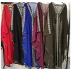 caftan marocain dubaï à capuche robe maxi manches chauve souris farasha caftan femmes musulmanes africain ouvert kimono boubou robe longue de soirée