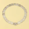ceinture classique en argent de style ethnique pour femmes, chaîne de taille traditionnelle en métal, bijoux de poignet ajourés, ceinture en or pour femmes