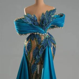 Robe de soirée élégante à perles pour femmes, tenue d’occasion formelle de dubaï, robes de bal personnalisées, robes de fête de mariage, 2026 Robe de soirée élégante à perles pour femmes, tenue d’occasion formelle de dubaï, robes de bal personnalisées, robes de fête de mariage, 2026