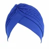 bonnet turban plissé hijab pour femmes musulmanes indiennes, casquettes chimio, sous écharpe, perte de cheveux, chapeaux de cancer, enveloppement de sauna, couvertures d'écharpe
