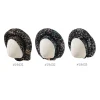 bonnet pour femmes, turban, bourgeon plié, foulard exquis, décontracté, confortable, mode, polyvalent, chaud, chapeau croisé, bord froissé, dentelle