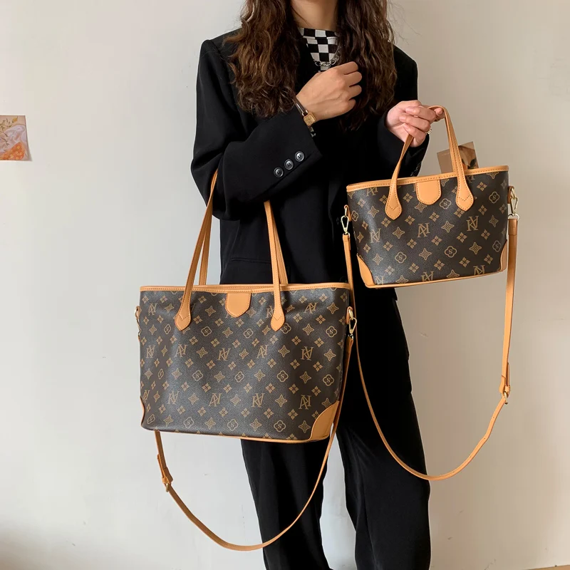 Sac fourre-tout de marque de luxe pour femmes, sac à main à bandoulière en cuir, sac à bandoulière de styliste populaire pour femmes