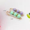Épingles de sûreté pour kilt en métal doré, 5.8cm, avec perles ab comme outil de collecte de taille, épingles de sûreté pour bijoux, clips pour hijab, 10 pièces