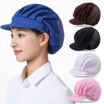 Chapeaux de travail en maille respirante pour femmes et hommes, casquettes de couverture de cheveux, chapeau d&rsquo;atelier, bonnet de cuisson de service alimentaire, visières de cuisine, bonnet