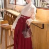 robe longue style japonais pour femmes, kimono cardigan, jupe pour filles, broderie florale, manches longues, yukata haori, cosplay oriental antique
