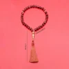 ornements religieux de perles de prière musulmanes, bracelet à franges, document arabe, yeux de tigre, 10mm, 33 pièces, 216.239.