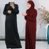 eid à capuche femmes musulmanes hijab robe vêtement de prière jilbab abaya longue khimar couverture complète ramadan robe abayas vêtements islamiques niqab