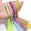 ceinture à pampilles tressée, 1 bande/paquet, couleur faite à la main, pour bricolage, vêtement décontracté, fête d'anniversaire, robe, accessoires de décoration
