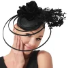 nouveau beige course occasion fascinator chapeaux nœud papillon mariée mariage église chapeaux femmes belle fantaisie cocktail fête base plusieurs couleurs