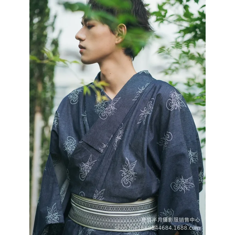 nouveau kimono amélioré pour hommes, vêtements de cérémonie, kimono de samouraï japonais traditionnel, vêtements photo yukata de style japonais pour hommes