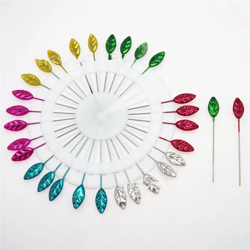 30 épingles à tête en forme de cœur pour bricolage, épingles à tête ronde en perles, à coudre décoratives, 4 roues, couleurs assorties