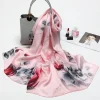 foulard en soie pure 100% pour femmes, châles et enveloppes de marque de luxe pour dames, hijab en soie véritable pashimina mûrier naturel, 2022