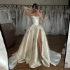 robes de mariée en satin pour femmes, sexy, sans manches, princesse, robes de mariée de bal, fête, instagramдебное, personnalisées, 2025