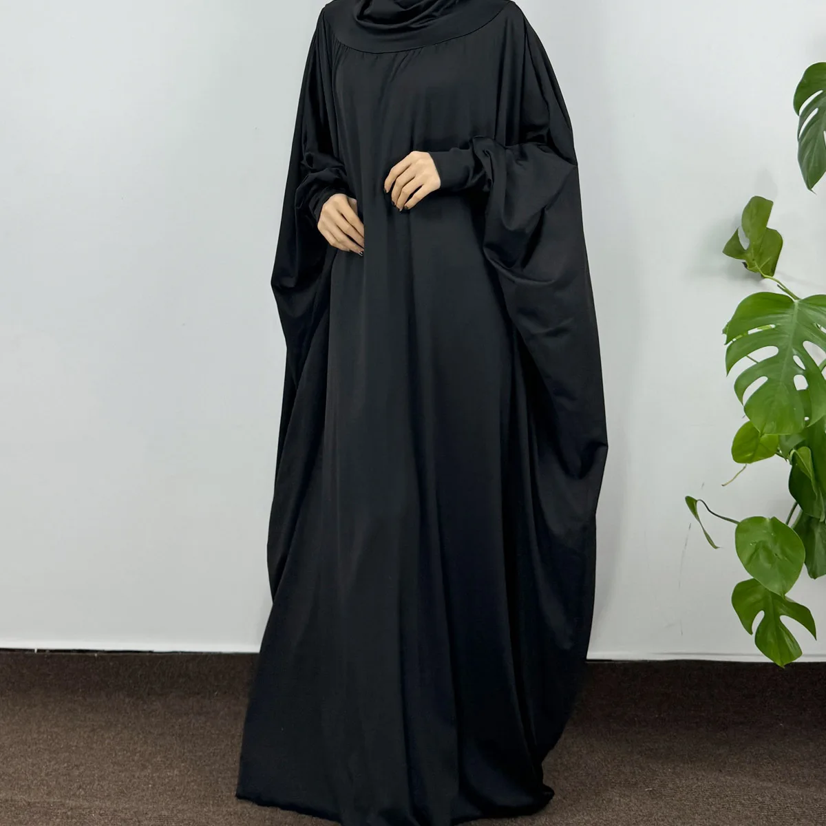 Abaya islamique modeste Ramadan robe musulmane Abayas à capuche à manches longues une pièce prière Hijab robe femmes Jilbabs caftans turcs Abaya islamique modeste Ramadan robe musulmane Abayas à capuche à manches longues une pièce prière Hijab robe femmes Jilbabs caftans turcs