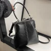 sac à bandoulière élégant en cuir pu pour femmes, sac à bandoulière de grande capacité, couleur unie rétro, petit sac à main