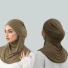 Nouveau Jersey Hijab instantané pour femmes musulmanes Hijab solide extensible sous-capuchon foulard multi-fonctionnel bandeau casquette intérieure de prière