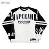 Maillot de baseball Harajuku pour hommes et femmes, t-shirt à manches longues, streetwear gothique Y2K, vêtements décontractés, BF