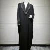 arabe dubaï femmes veste noire industrie lourde robe de diamant chaud abaya mode cardigan taille unique robe
