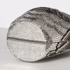 pochettes de soirée en diamant pour femme, petit sac à main de luxe, boîte métallique, couleur cristal, théâtre, fête de mariage