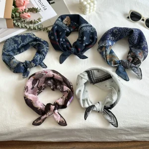 Haute qualité nouvelle mode marque de luxe foulard carré en soie femmes Satin cou cravate femme cheveux Bandana foulard châle enveloppement Hijab Haute qualité nouvelle mode marque de luxe foulard carré en soie femmes Satin cou cravate femme cheveux Bandana foulard châle enveloppement Hijab