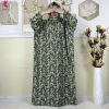 abayas musulmanes pour femmes, vêtement de prière du ramadan, dubaï, moyen orient, robe africaine ample en coton, turban attaché, nouvelle collection 2025