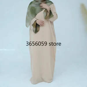 Hijine-Abaya-Robe longue musulmane pour femmes, robe musulmane pour le Ramadan, style baggy adt, imprimé marbré, vêtements islamiques élégants de Dubaï et de Turquie