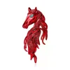 broches de tête de cheval en strass pour femmes, broches d'animaux de luxe polyvalentes, accessoires de fête décontractés pour amis, bijoux à la mode, cadeaux