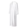 jubba thobe arabe pour hommes, dubaï omani, pompon en polyester saoudien, caftan traditionnel, vêtements de prière musulmans amples, djellaba islamique
