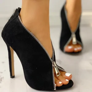 2025 sandales chaussures noires pour femmes grande taille talons d’été bout ouvert nouveau Beige grande mode Sexy velours filles fermé confort Peep 2025 sandales chaussures noires pour femmes grande taille talons d’été bout ouvert nouveau Beige grande mode Sexy velours filles fermé confort Peep