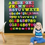 Lettres magnétiques chiffres Alphabet ABC 123 aimants pour réfrigérateur en plastique éducatif préscolaire jouet d&rsquo;apprentissage ensemble majuscules minuscules mathématiques