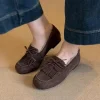 chaussures pour femmes 2024 offre spéciale chaussures plates chaudes pour femmes chaussures plates décontractées quotidiennes femmes nœud papillon frange bout rond chaussures à fond souple dames
