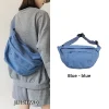 sacs de taille simples à la mode, sacs de poitrine en toile unisexe, sac de téléphone de rue hip hop, sac de ceinture de grande capacité pour dames, sac de poitrine à bandoulière