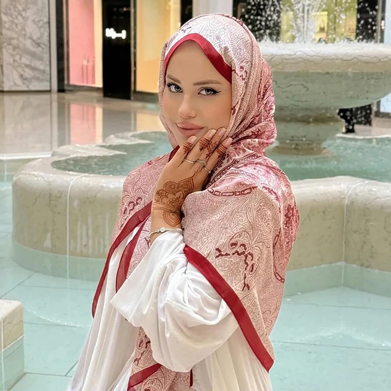 marque de luxe châle style bohème imprimé noix de cajou écharpe châle hijab écharpe femme foulard doux turban bandeau