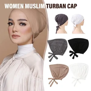 Turban musulman modal doux pour femme, casquettes Hijab intérieures, bonnet sous-écharpe islamique, chapeaux indiens, enveloppement de sauna féminin, nouveau Turban musulman modal doux pour femme, casquettes Hijab intérieures, bonnet sous-écharpe islamique, chapeaux indiens, enveloppement de sauna féminin, nouveau