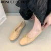chaussures de ballet à nministériels d peu profond pour femme, mocassin souple, ballerine, rond, parker, document bonbon, mode 2024