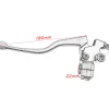 levier d'embrayage de guidon en alliage d'aluminium noir, pour pit dirt bike pitbike moto atv, câble de levier de frein et d'embrayage, soutien gorge avant