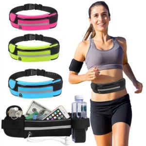 Sac banane de sport pour hommes et femmes, ceinture de course, portefeuille étanche, ceinture en poudre pour hommes, support de téléphone portable