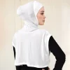 musulman islamique intérieur à capuche hijab femmes gilet de base sans manches chemises à bascule vêtements islamiques turquie arabe abaya hauts