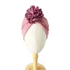 femmes turban chapeau musulman hijab bonnet indien casquette tête enveloppement grande fleur élastique bandes de cheveux chapeau bonnet dames filles cheveux accessoires