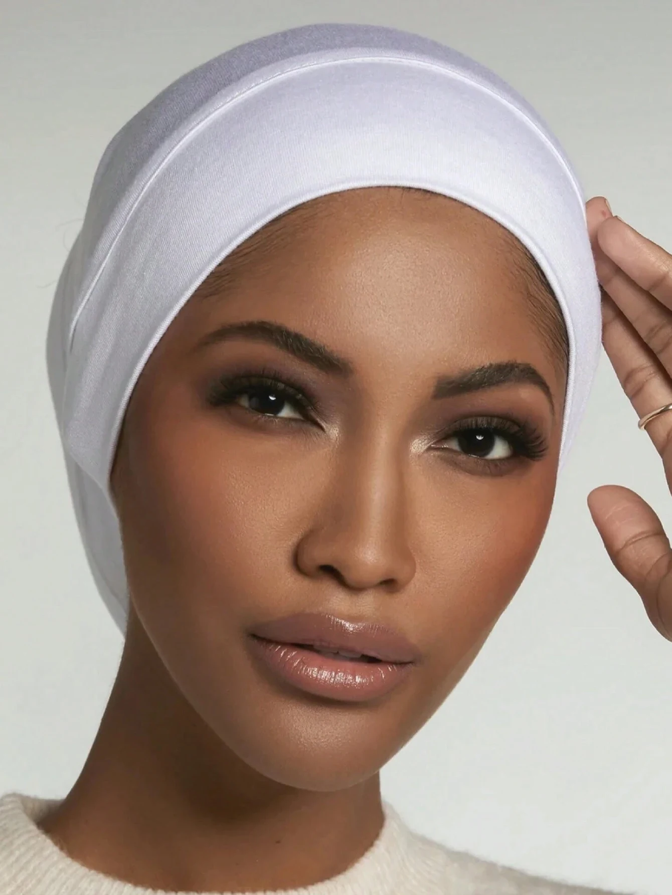 chimwomen's hijab islamic under planchers f, solid document undercap, ear hole hijab caps, bandanas cap, under caps, ready