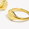 e.b.belle bague ronde anglaise en acier inoxydable plaqué or 18 carats, bijoux de degré d'eau, décoration sion l, ltj you are gold