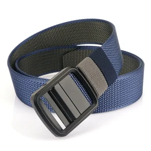 Ceinture en Nylon moderne pour hommes, douce, sans trou, à cliquet, classique et confortable, pour Jeans, usage quotidien